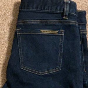 Dark wash cropped jeans